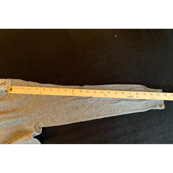 Merona Womens Size XXLarge Grey Cardigan With Sequin Shoulders - Picture 8 of 10